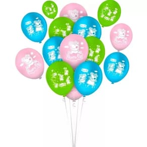 Balão Bexiga Peppa Pig 9 Polegadas Com 25 Unidades
