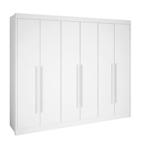 Guarda Roupa 6 Portas Athos Branco D`Doro
