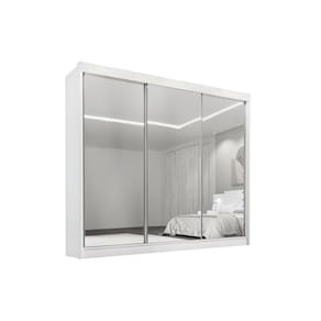 Guarda Roupa 3 Portas Dubai Branco D`Doro