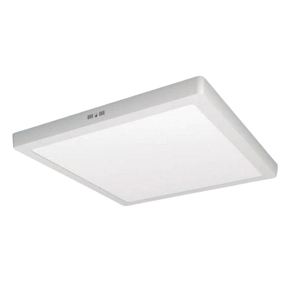 Painel Plafon Led 24W Quadrado Sobrepor Branco Luminária