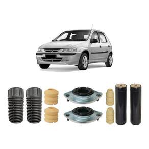 4 Kit Coxim Dianteiro + Batente Traseiro Celta 2001 2002 03