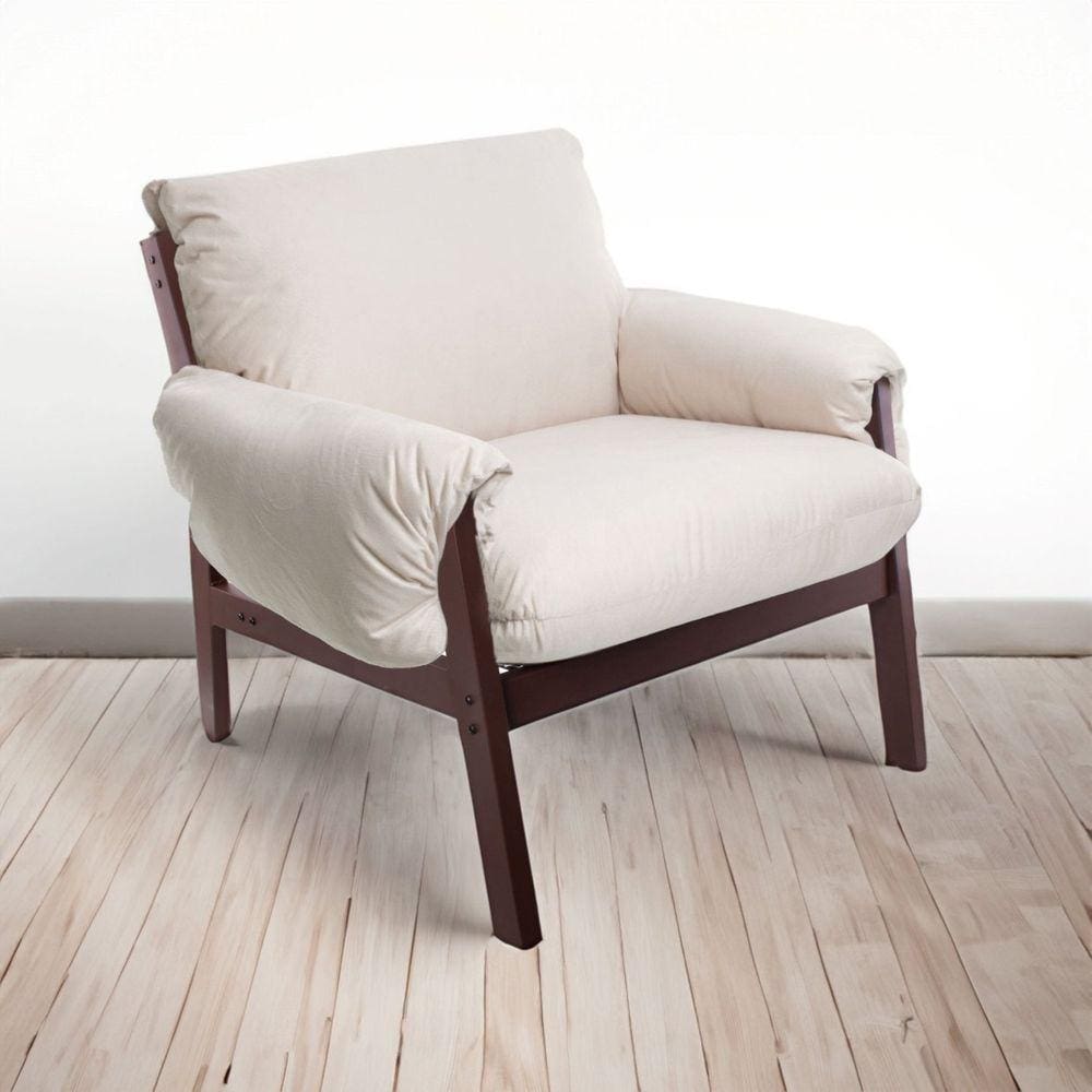 Poltrona Decorativa para Sala de Estar Soft Areia