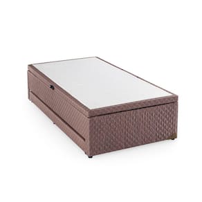 Base Box Baú Solteiro com Colchão Auxiliar 88x188x48cm Detroit Cobalt