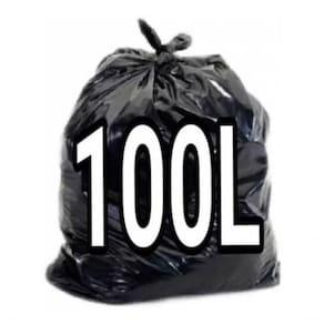 Saco De Lixo 100 Litros Super Resistente Aproxi 2,700kg preto