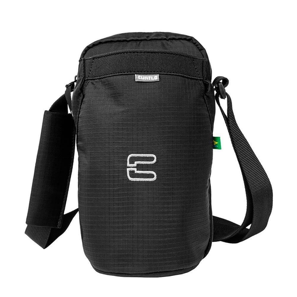 Bolsa Transversal Mini Plus - CURTLO Preto 21x11x6 cm