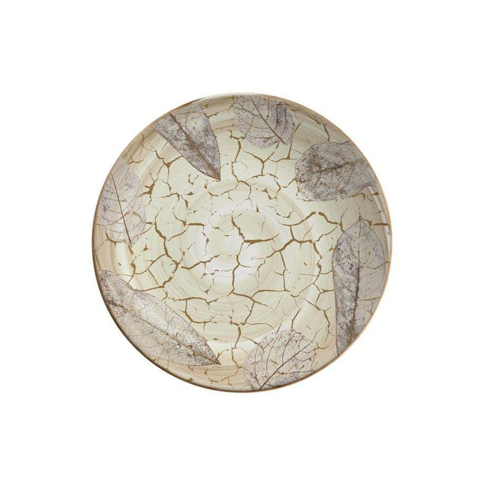 Prato de Sobremesa Coup Branco 21cm Alleanza Cerâmica