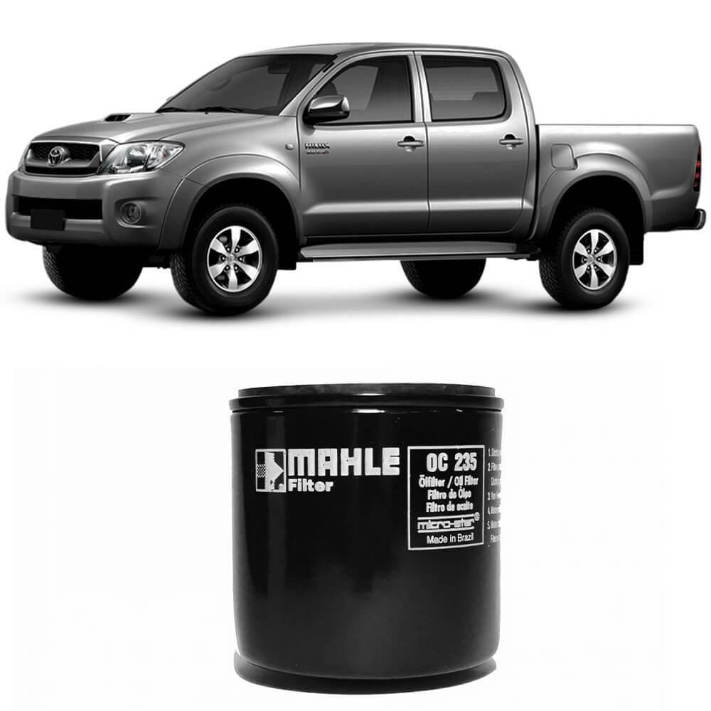 Filtro Óleo Toyota Hilux 99 A 2021 Metal Leve Oc235