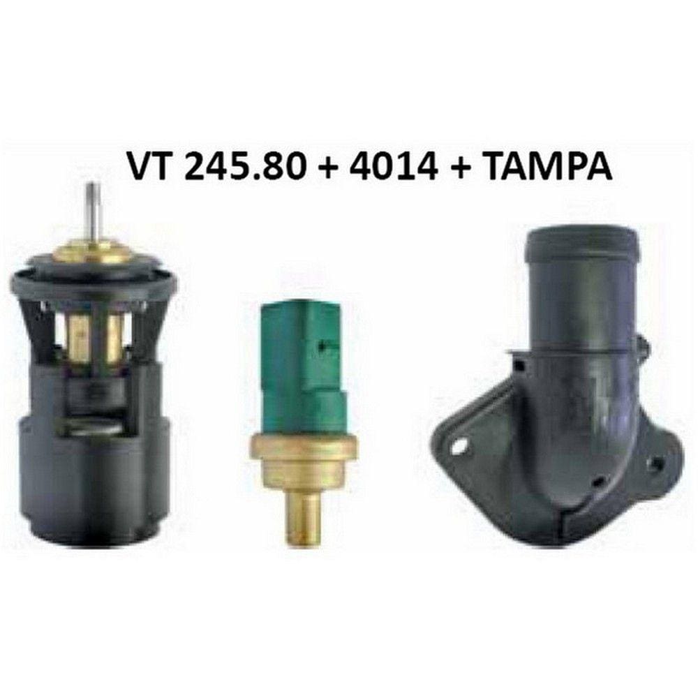 Kit Válvula Termostática + Plug Temperatura Gol G4 2005 a 2008 Fox 2003 a 2008 - MTEK20015