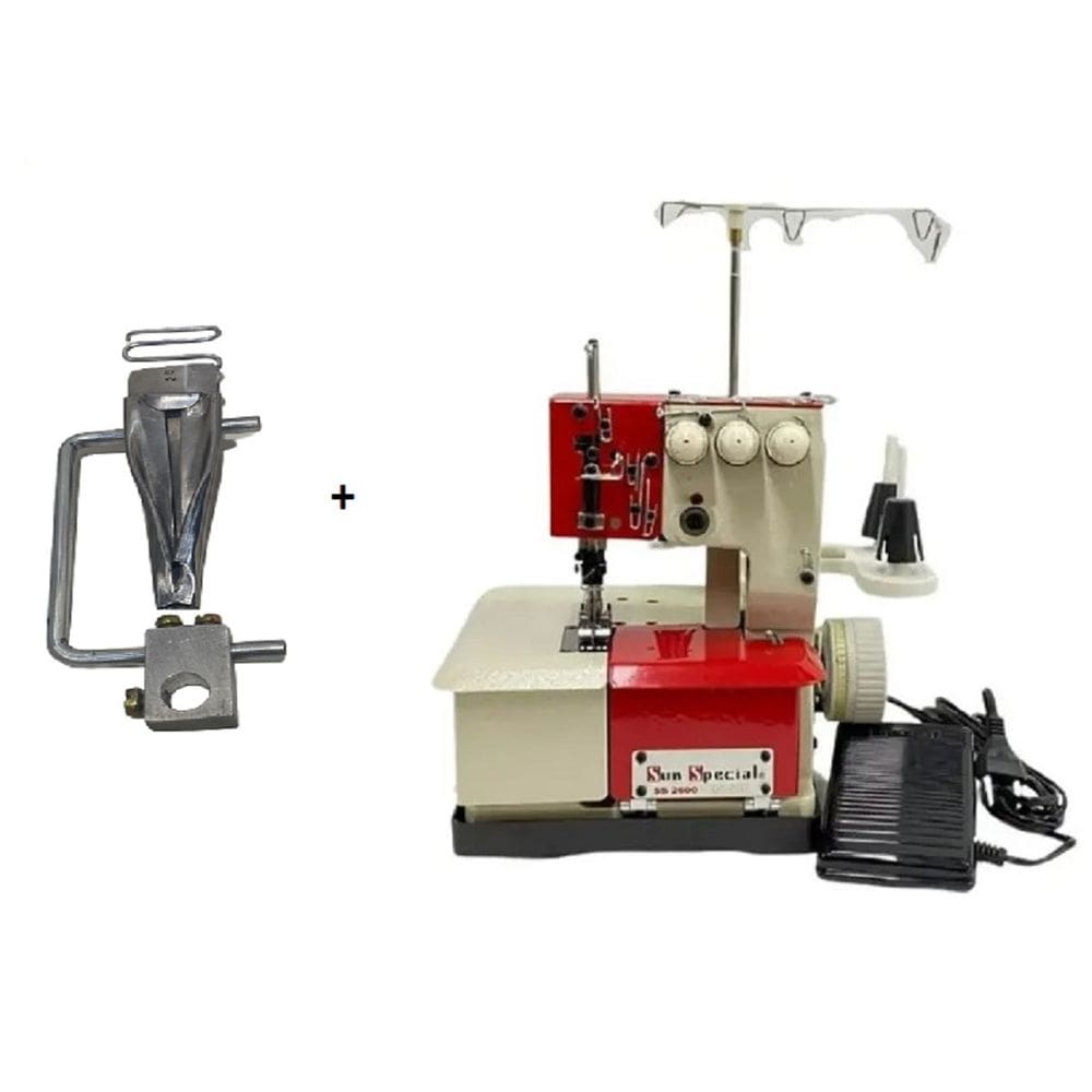 Galoneira Sun Special vermelha 3 agulhas+vies fita 20mm