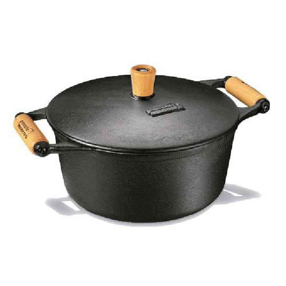 Panela Caçarola De Ferro 4,5 Litros 27x11cm Panela Mineira
