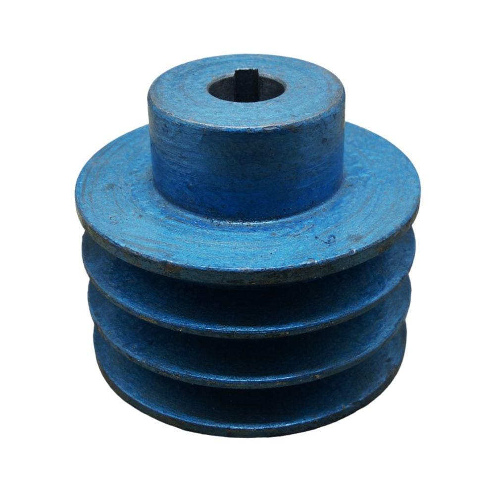 Polia De Ferro 3 1/2`` 90Mm 3A Com Furo 19Mm Chaveta 6Mm Wayne W700 Com Motor 5 Cv 2 Polos