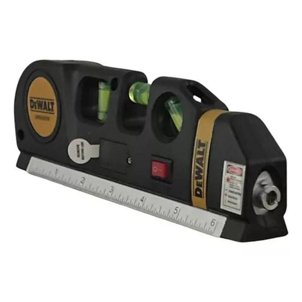 Nível Laser 3 Linhas e Trena Régua Dewalt DW088KW