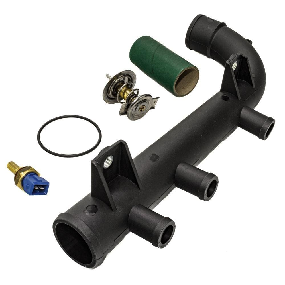 Kit Válvula Termostática + Plug Temperatura Astra 1.8 2.0 Ipanema 1.8 Kadett Vectra 2.0 8V Com Tubo de Água - MTEK20058