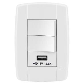 Conjunto 2 Simples + 1 Usb - Ilumi Lev - 87019