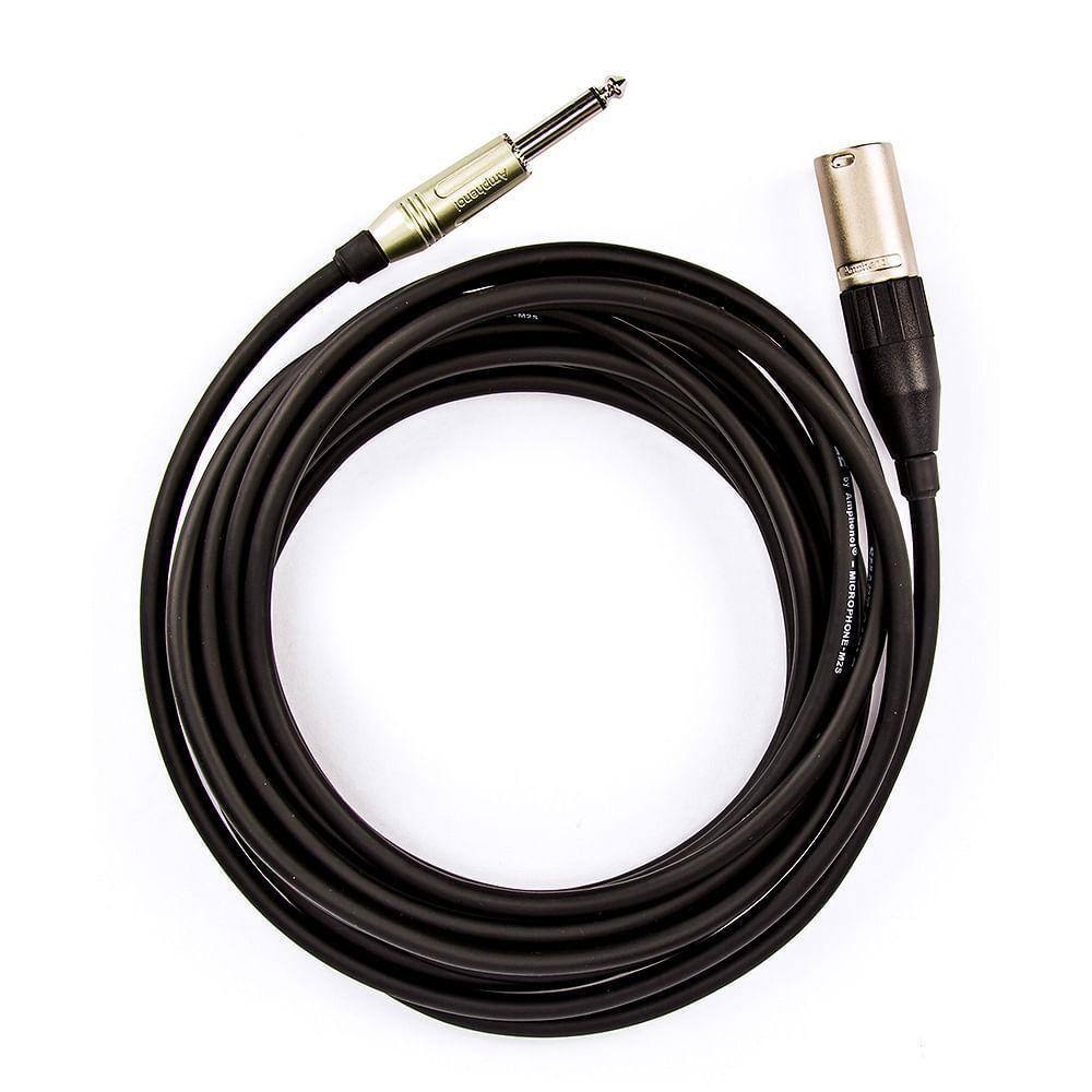 Cabo De Microfone P10 Para Xlr Amphenol - 50 Metros