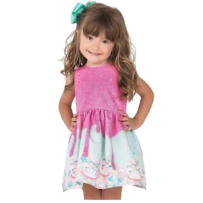Vestido Infantil Meninas De Unicórnio Mon Sucré 31120