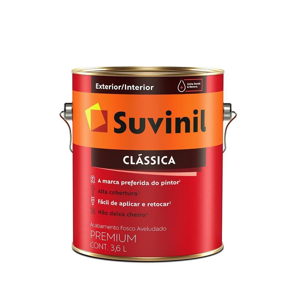 Suvinil Clássica Fosco Aveludado 3,6 Litros - Palha