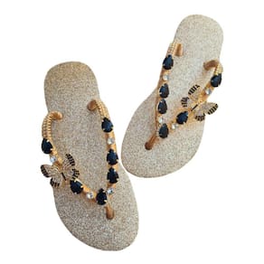 Chinelo Havaianas Customizada Glitter Pedraria e Borboleta com Strass