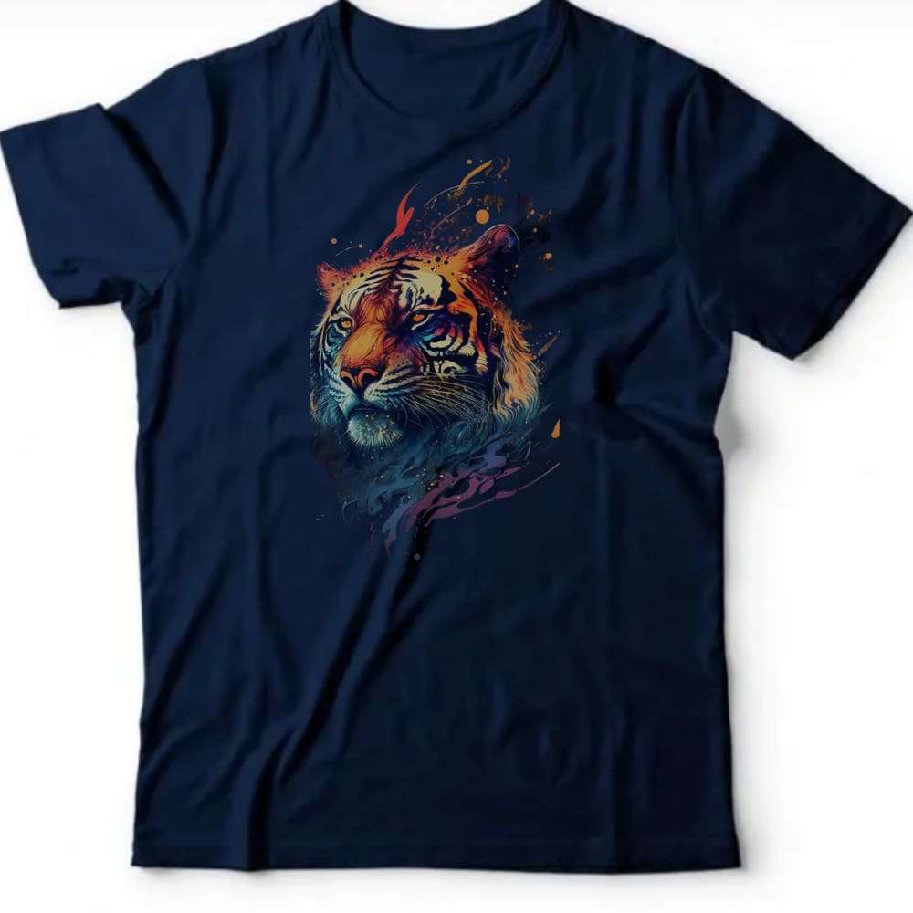 Camiseta algodão pets & natureza - arte tigre