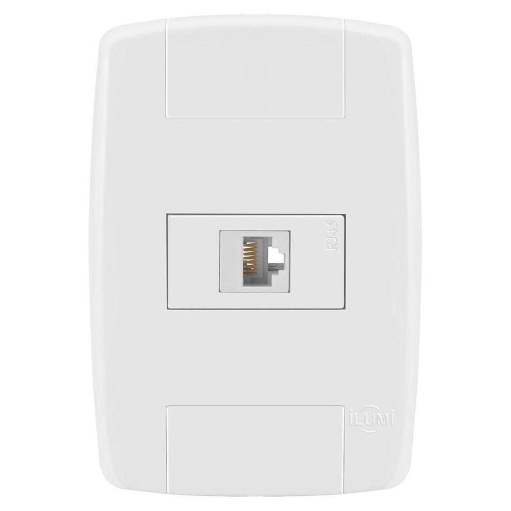 Conjunto 1 Tomada Rede Rj45 - Ilumi Lev - 8764