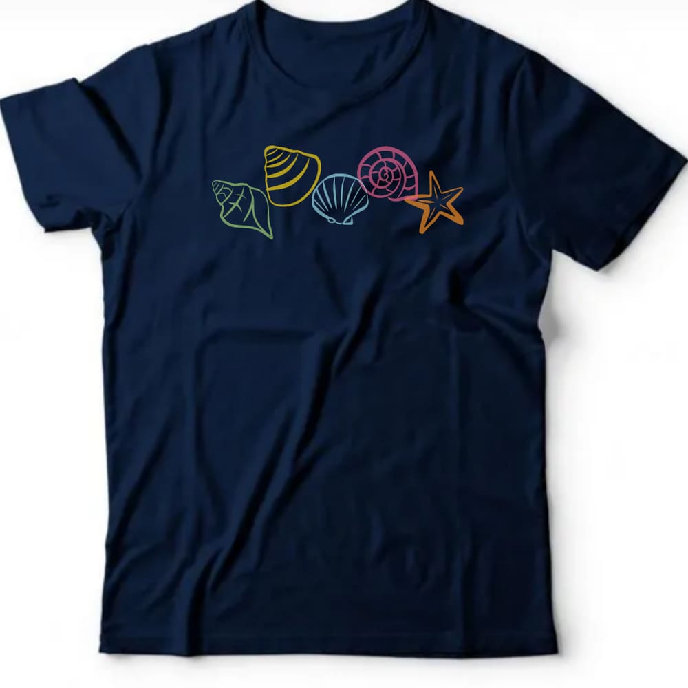 Camiseta algodão pets & natureza - Conchas