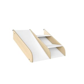 Kit Escadinha com Mini Escorregador II Casatema Marroml/Branco