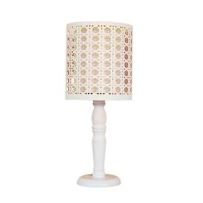 Abajur Cúpula com Recorte Tom Luz Iluminação Cru/Branco