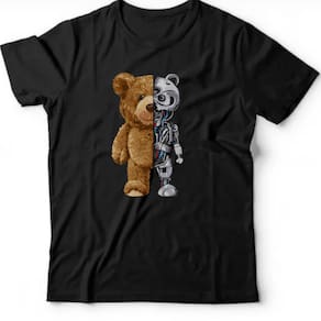 Camiseta desenhos - Urso robot