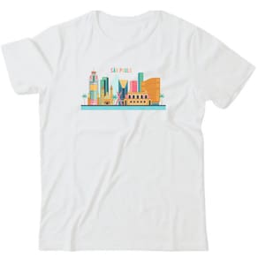 Camiseta algodão geografia- São Paulo