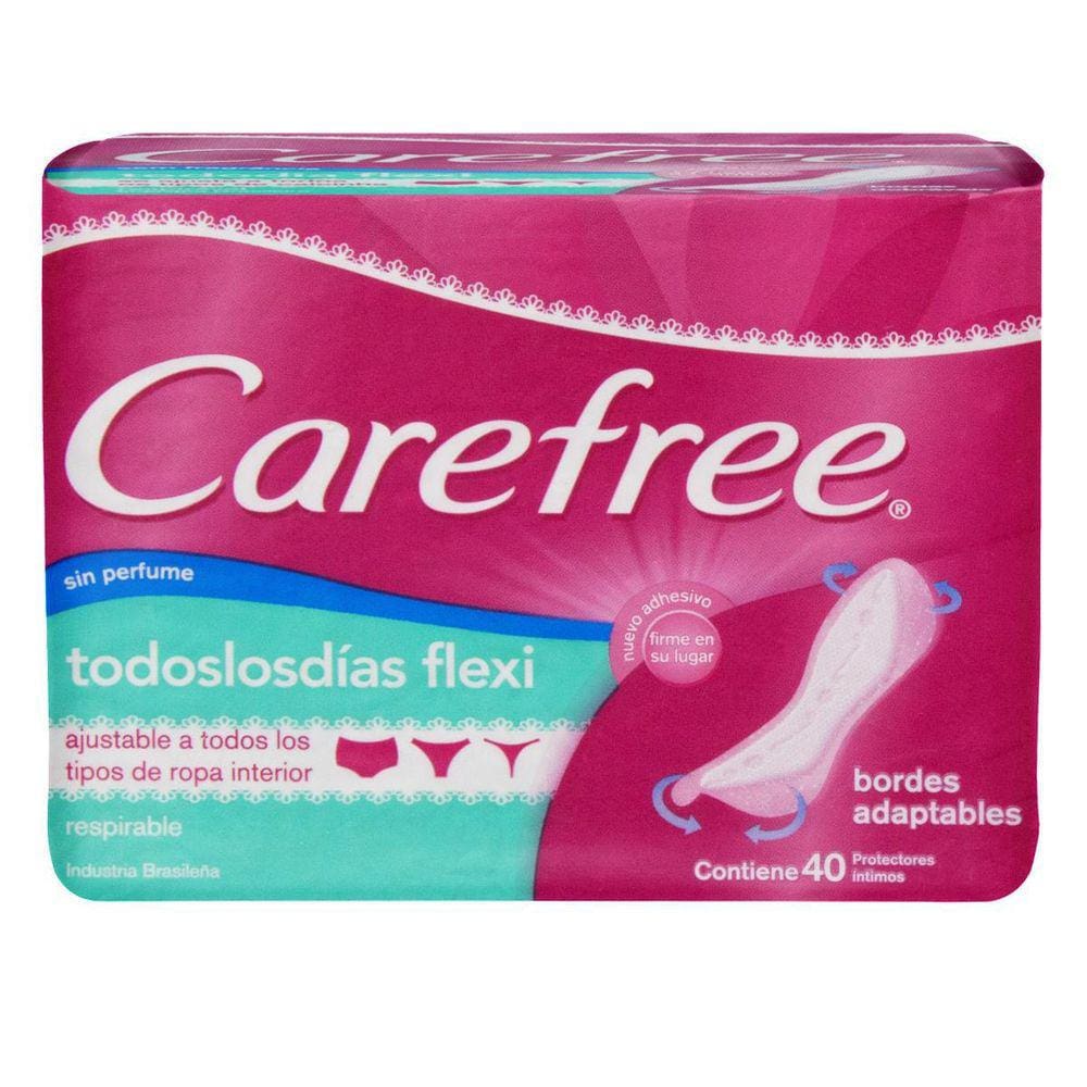 Protetor Diário Carefree Tododia Flexi S Perfume 40 Unids