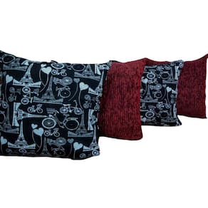 Kit 4 Capas De Almofadas Jacquard/Chenille Paris Branco 1