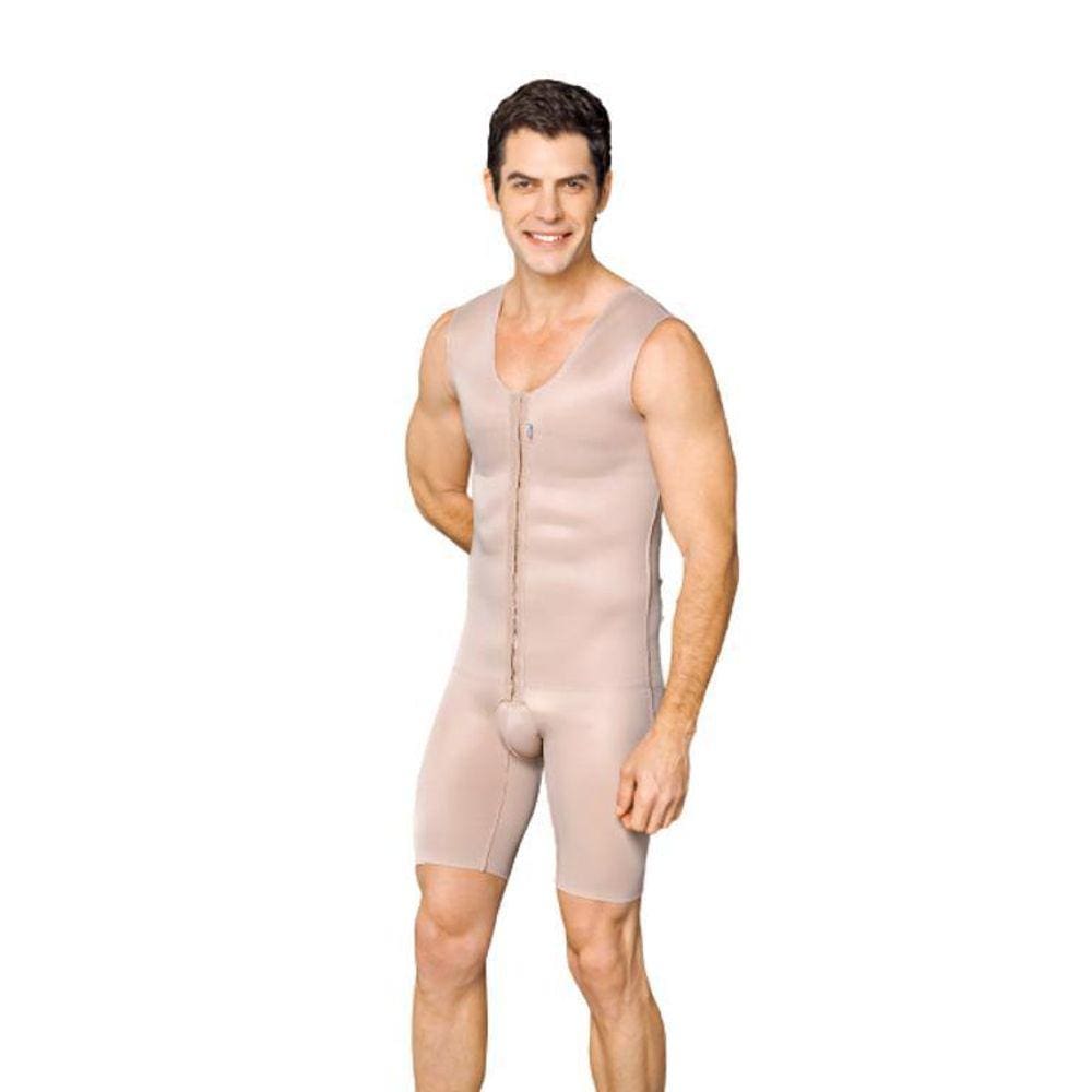Kit 2Un Modelador Masculino Curto Cor Bege Kelogel- P
