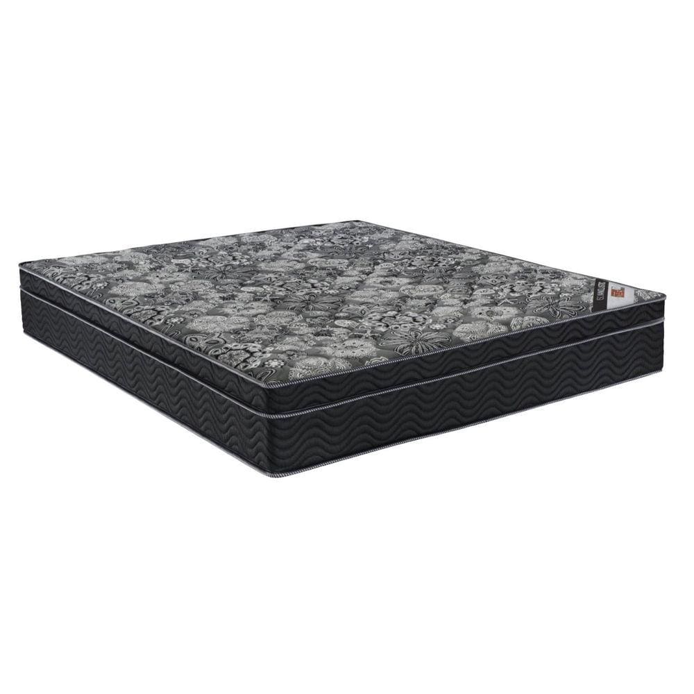 Colchão Super King Iso Nanolastic 193x203x35 Ortobom Preto/Cinza