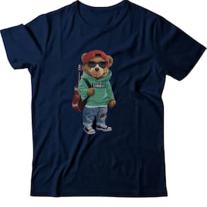 Camiseta desenhos - Urso musical