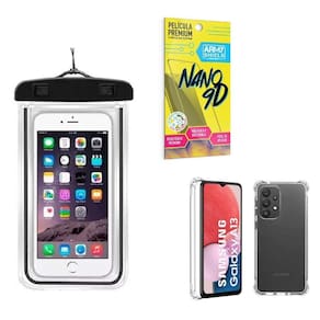 Capinha Samsung A13 4G + Capa Prova Dágua + Película Nano 9D