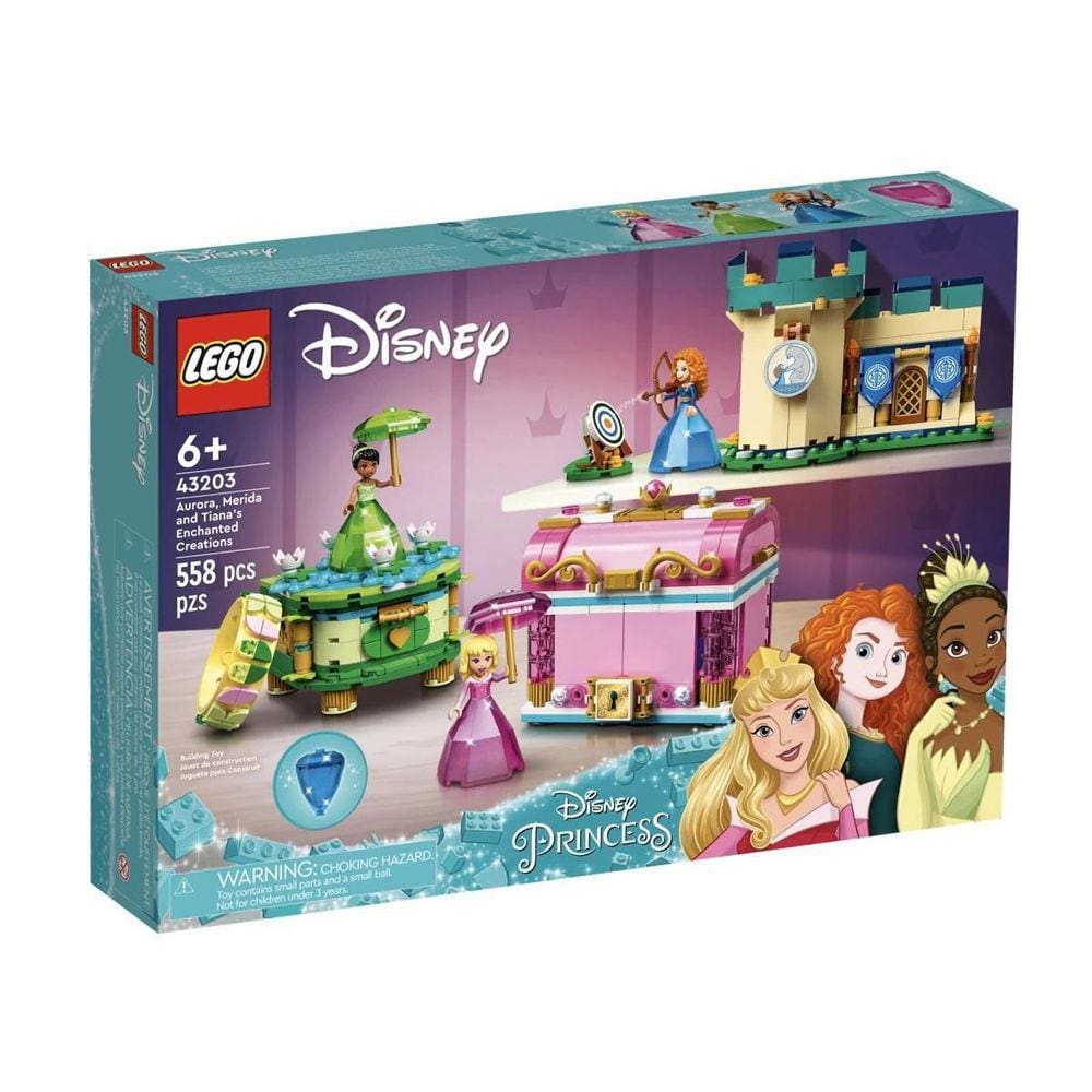 Lego Criacoes Encantadas Aurora Merida E Tiana 43203 Disney
