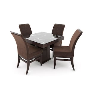 Conjunto de Mesa 100cm com 4 Cadeiras Santiago Talismã