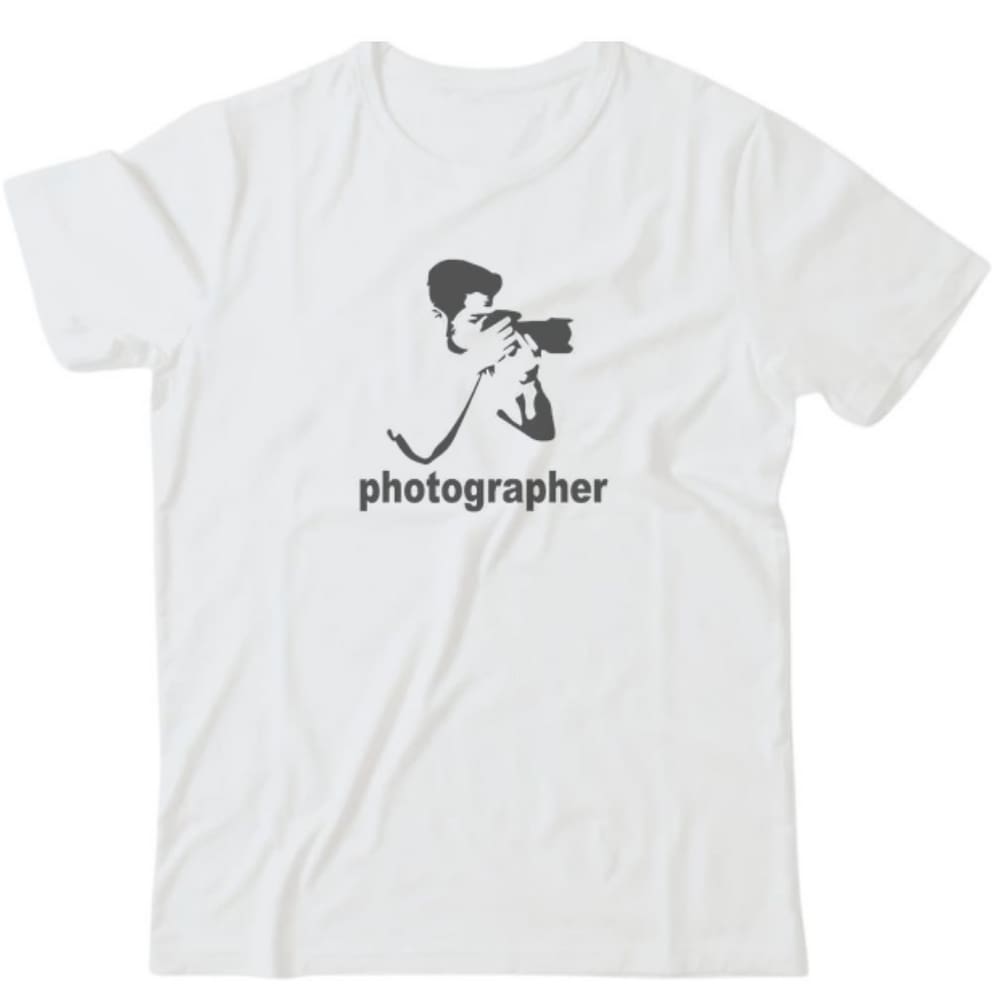 Camiseta algodão profissões -Photographer