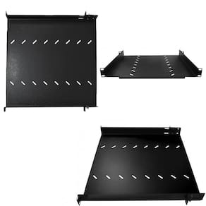 Bandeja Fixa Para Rack Servidor 19" X450mm Com 4 Pontos de Fixação- Max Eletron 4651