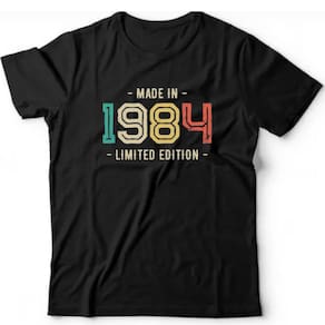 Camiseta algodão cronológicas- 1984 Ltda.