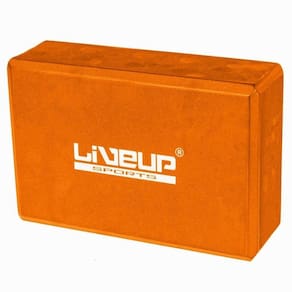 Bloco De Yoga - Laranja - Liveup Ls3233-Lr