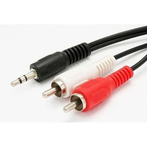 Cabo Mbtech P2 X 2 RCA Preto 1,5m - Áudio e Vídeo