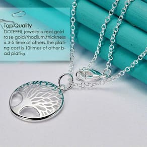 Colar Ouro Presente Aniversário Mãe Pingente Árvore Vida Dia Das Mães + Dedicatória