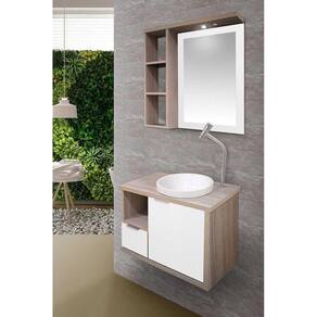 Armario Banheiro 64cm Evolution Maple - Branco Fimap