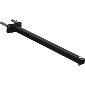 Suporte Refletor Base Reta Braço 40 Cm Preto