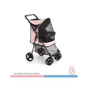 Carrinho De Cachorro Pet Lecco Rosa - Galzerano P100Ros