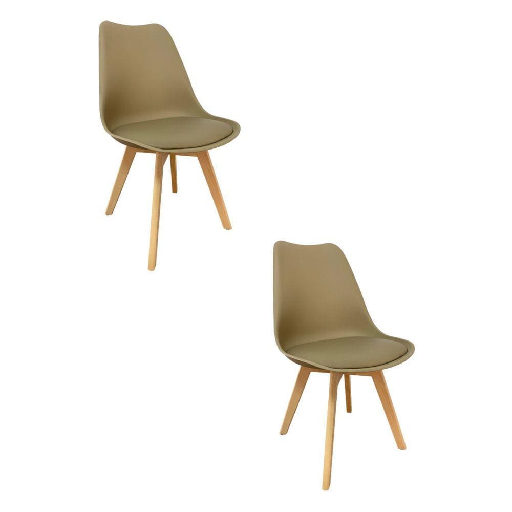 Kit com 2 Cadeiras Siena  Cinza