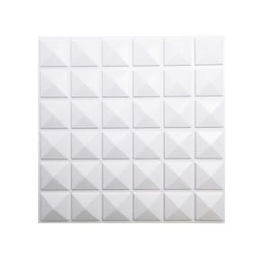 Kit 30 Placas Revestimento De Parede Pvc 3D Relevo Piramide