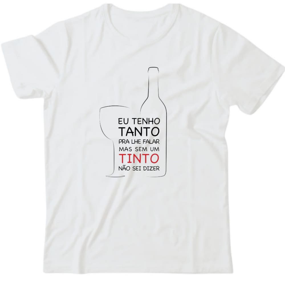 Camiseta algodão bebidas vinho -