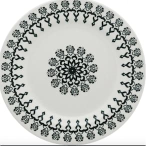 Prato Raso Cerâmica Oxford Folk 24 cm - Jogo 6 Peças